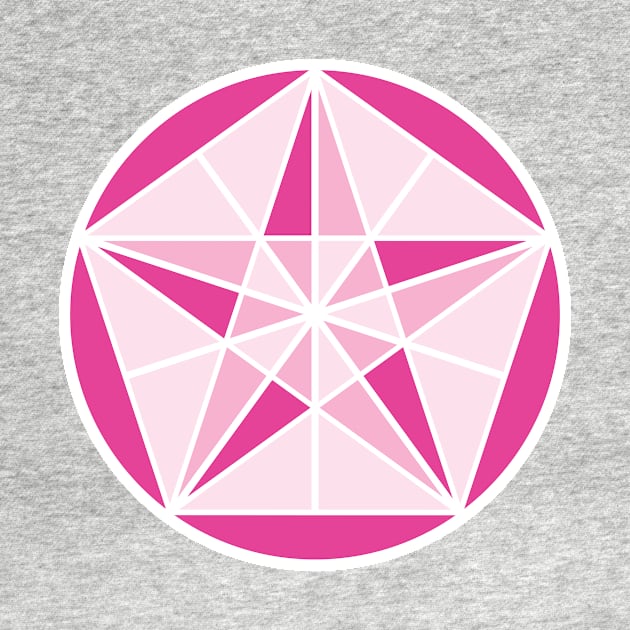 Pink Crystal Star by Crystal Star Creations